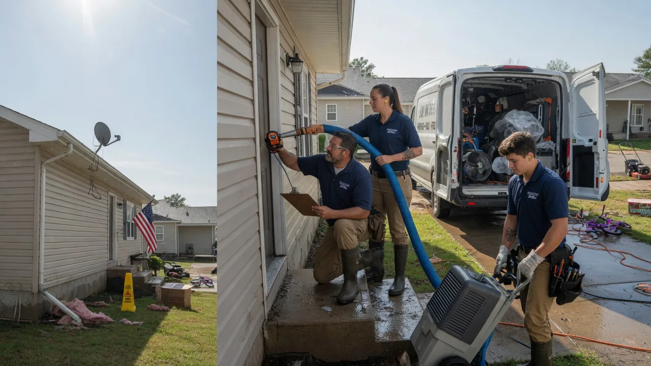 Ceiling Water Damage Restoration in What Cheer, IA near me